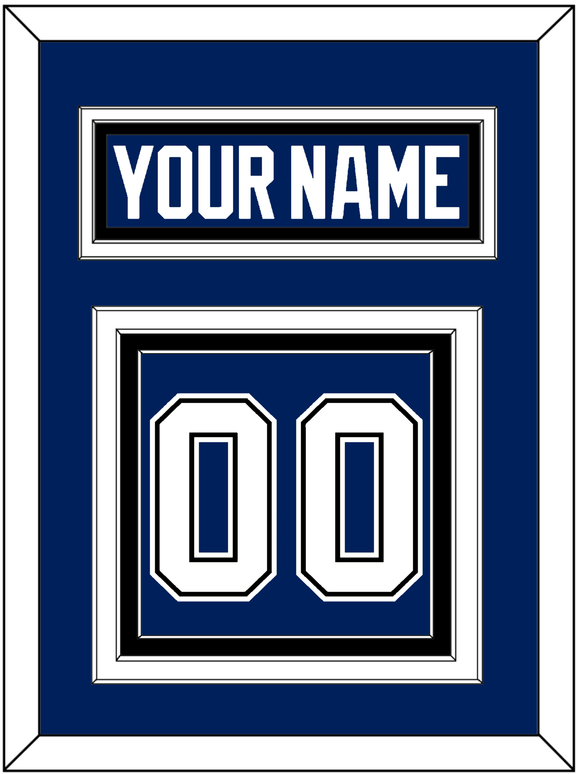 Tampa Bay Nameplate & Number (Back) - Home Blue - Triple Mat 3