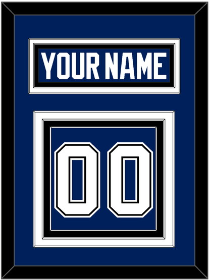 Tampa Bay Nameplate & Number (Back) - Home Blue - Premier Tier 3