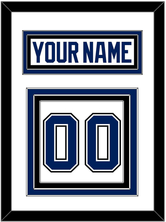 Tampa Bay Nameplate & Number (Back) - Road White - Triple Mat 1