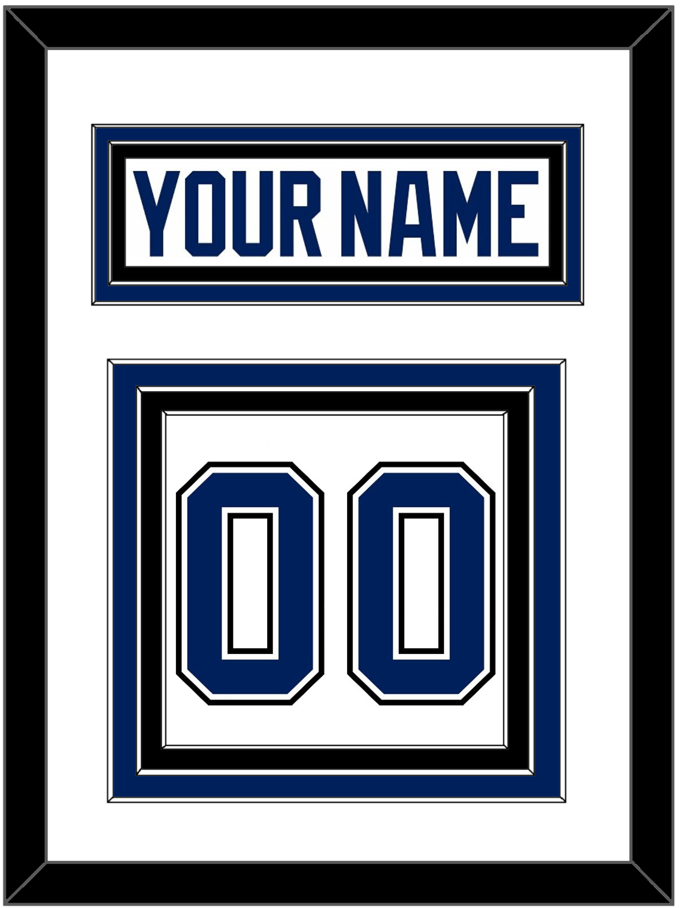 Tampa Bay Nameplate & Full-Size Number - Split