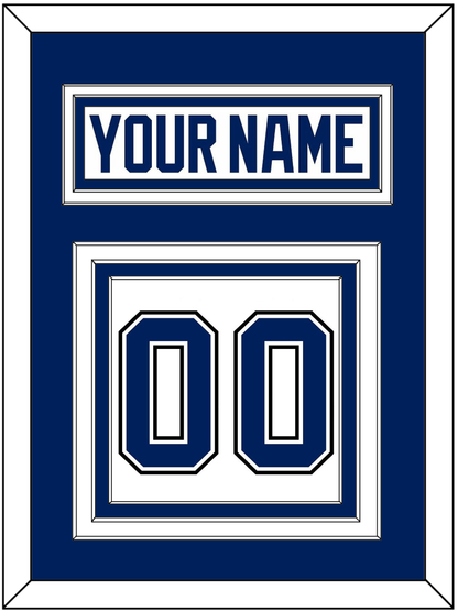 Tampa Bay Nameplate & Number (Back) - Road White - Premier Tier 2