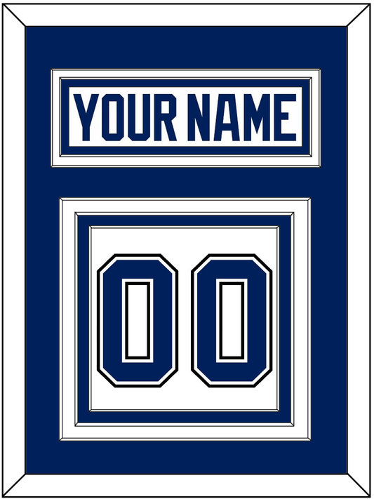 Tampa Bay Nameplate & Number (Back) - Road White - Premier Tier 2