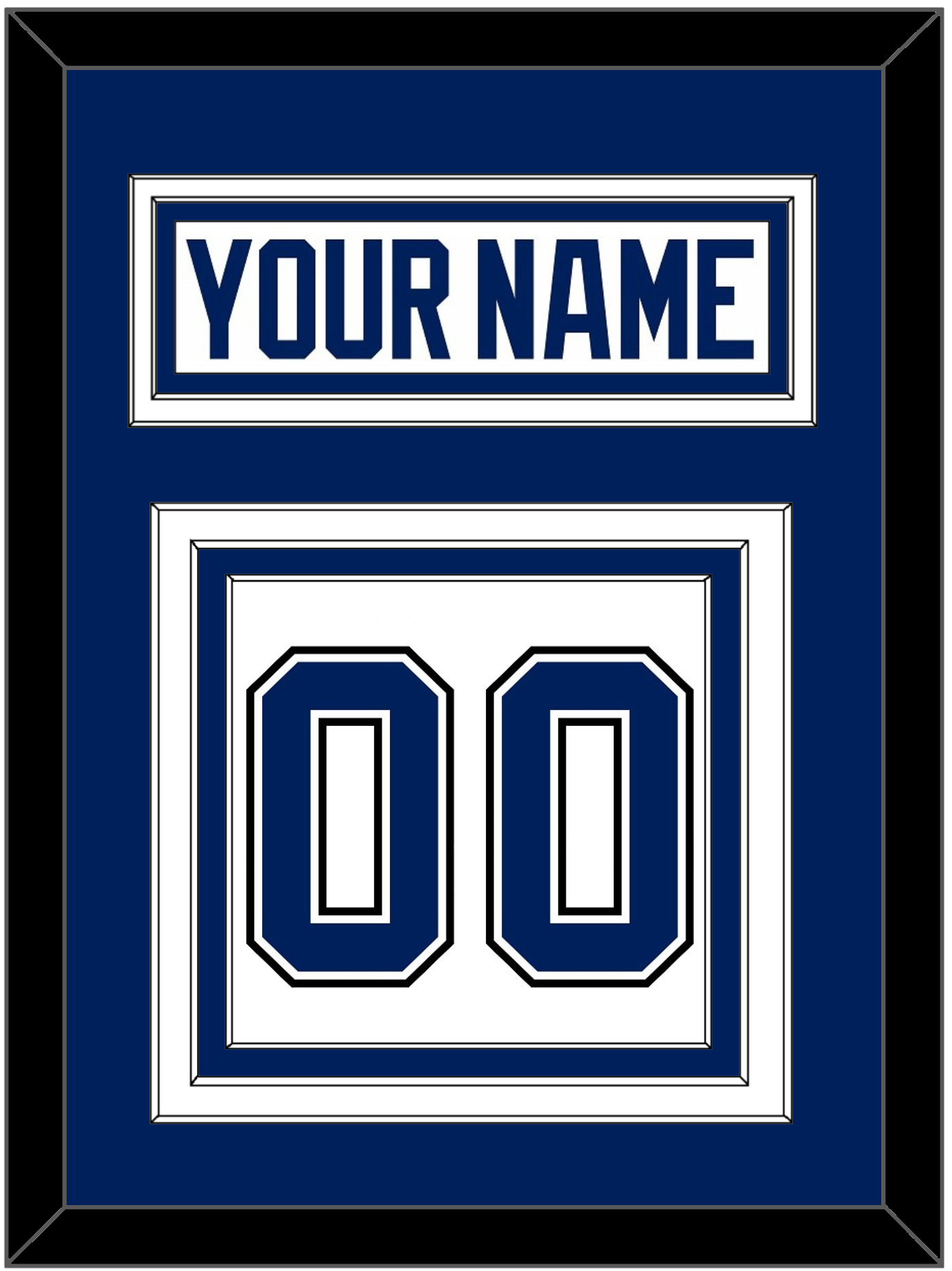 Tampa Bay Nameplate & Number (Back) - Road White - Premier Tier 2
