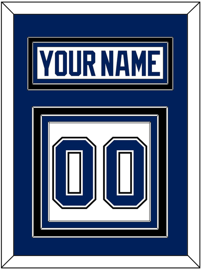 Tampa Bay Nameplate & Number (Back) - Road White - Premier Tier 3