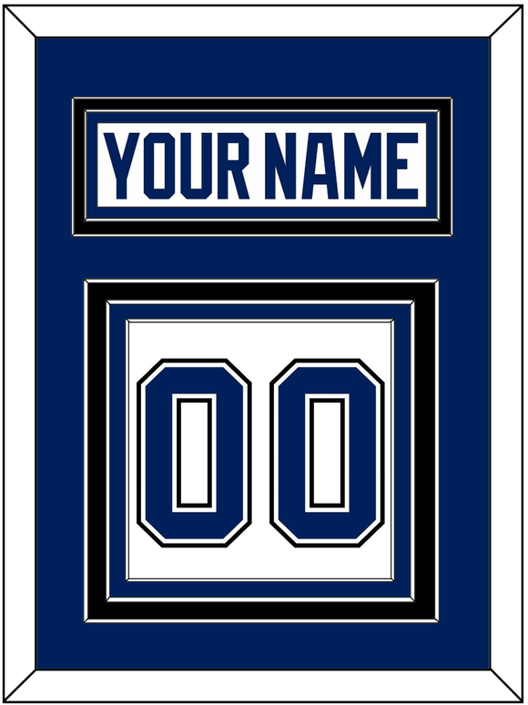 Tampa Bay Nameplate & Number (Back) - Road White - Triple Mat 3