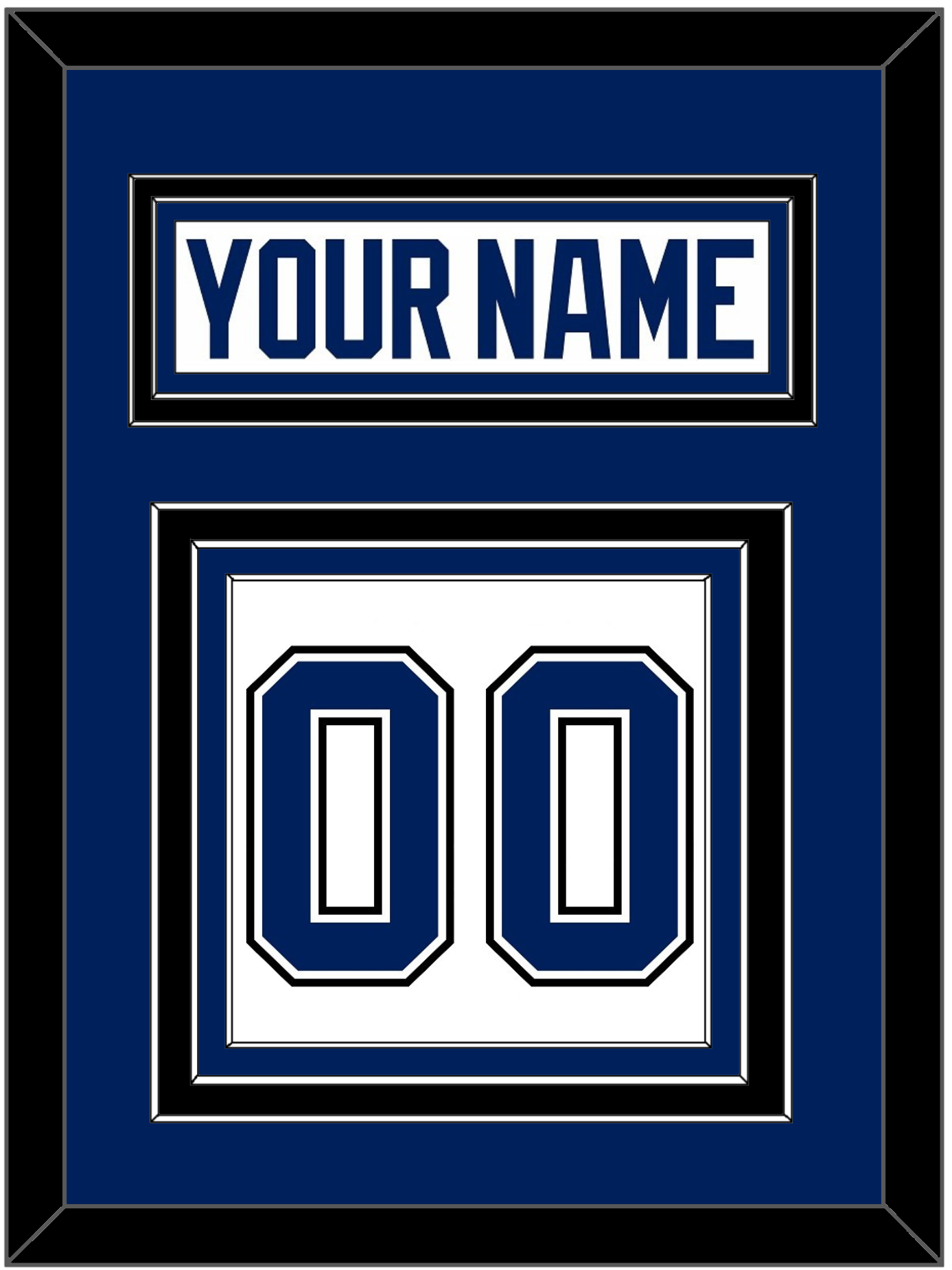 Tampa Bay Nameplate & Number (Back) - Road White - Premier Tier 3