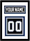 Tampa Bay Nameplate & Number (Back) - Road Black (2001-2007) - Triple Mat 1