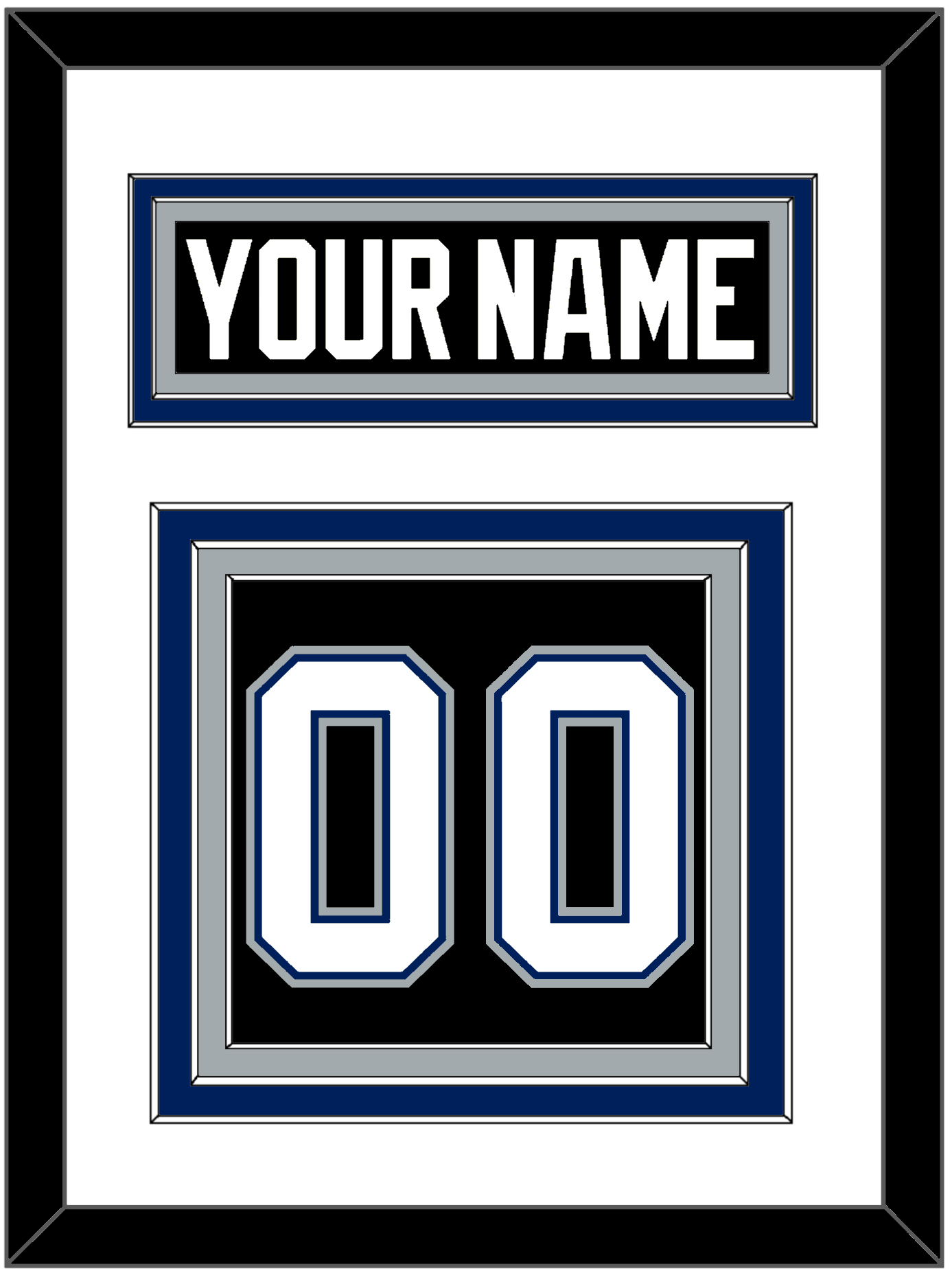 Tampa Bay Nameplate & Full-Size Number - Split