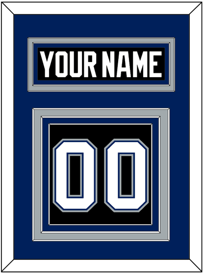 Tampa Bay Nameplate & Number (Back) - Road Black (2001-2007) - Premier Tier 2