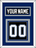 Tampa Bay Nameplate & Number (Back) - Road Black (2001-2007) - Triple Mat 2