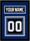Tampa Bay Nameplate & Number (Back) - Road Black (2001-2007) - Triple Mat 2