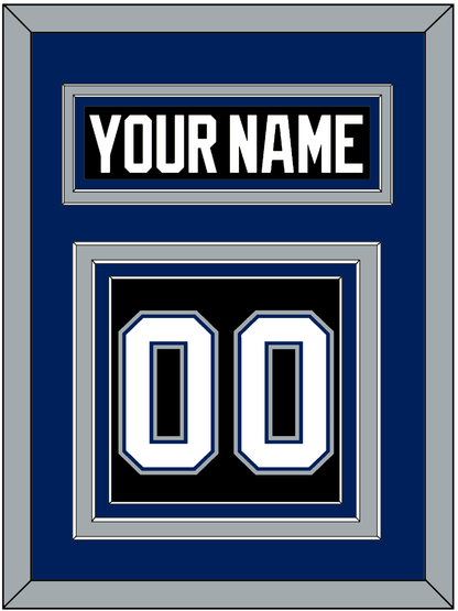 Tampa Bay Nameplate & Number (Back) - Road Black (2001-2007) - Premier Tier 2