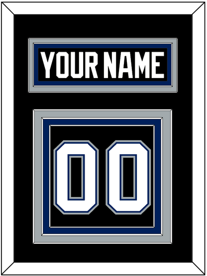 Tampa Bay Nameplate & Number (Back) - Road Black (2001-2007) - Premier Tier 3