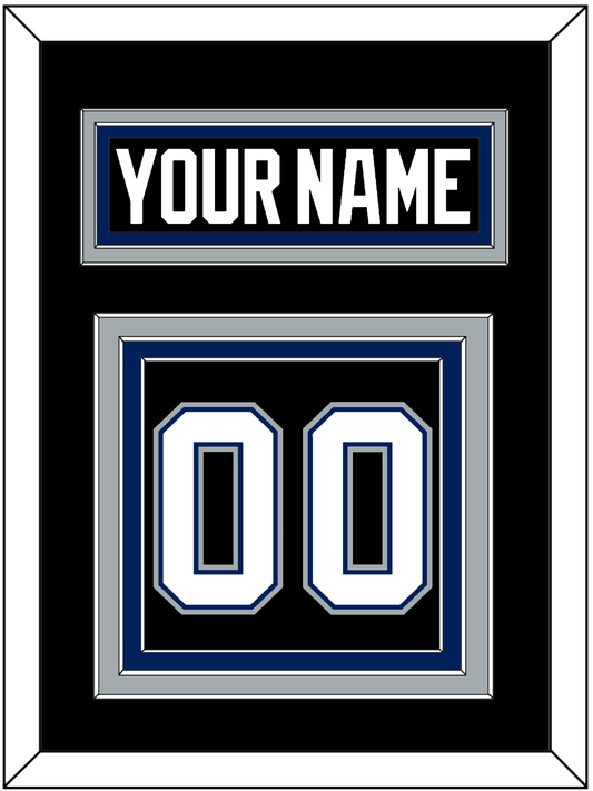 Tampa Bay Nameplate & Number (Back) - Road Black (2001-2007) - Premier Tier 3