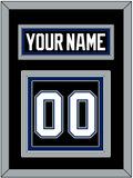 Tampa Bay Nameplate & Number (Back) - Road Black (2001-2007) - Triple Mat 3