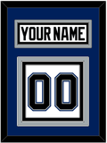 Tampa Bay Nameplate & Number (Back) - Home White (2001-2007) - Triple Mat 3