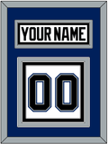 Tampa Bay Nameplate & Number (Back) - Home White (2001-2007) - Triple Mat 3