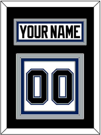 Tampa Bay Nameplate & Number (Back) - Home White (2001-2007) - Premier Tier 3