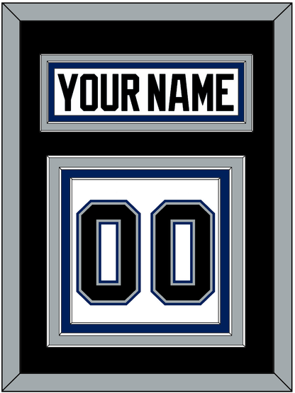 Tampa Bay Nameplate & Number (Back) - Home White (2001-2007) - Premier Tier 3