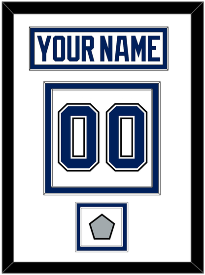 Tampa Bay Nameplate & Number (Back) With 2020 Or 2021 Stanley Cup Finals Patch - Road White - Signature Tier 1