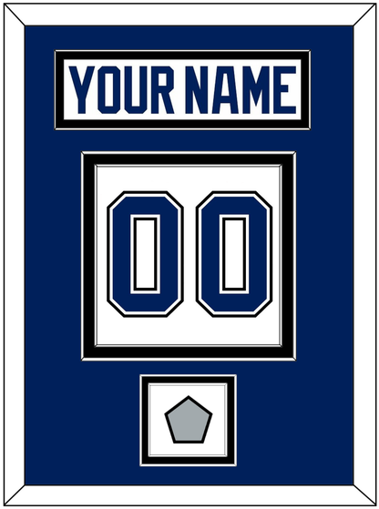 Tampa Bay Nameplate & Number (Back) With 2020 Or 2021 Stanley Cup Finals Patch - Road White - Signature Tier 2