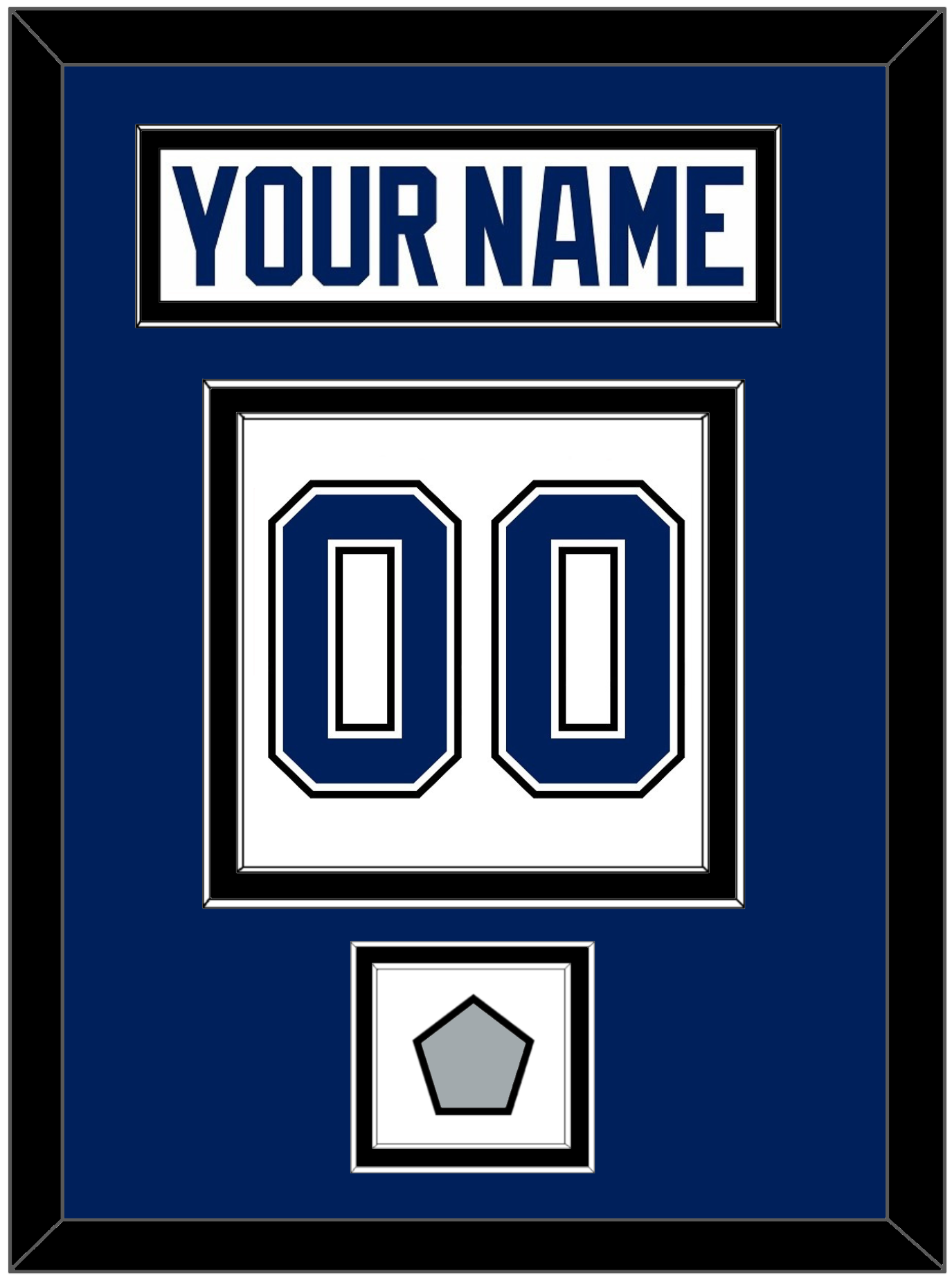 Tampa Bay Nameplate & Number (Back) With 2020 Or 2021 Stanley Cup Champions Patch - Road White - Signature Tier 2