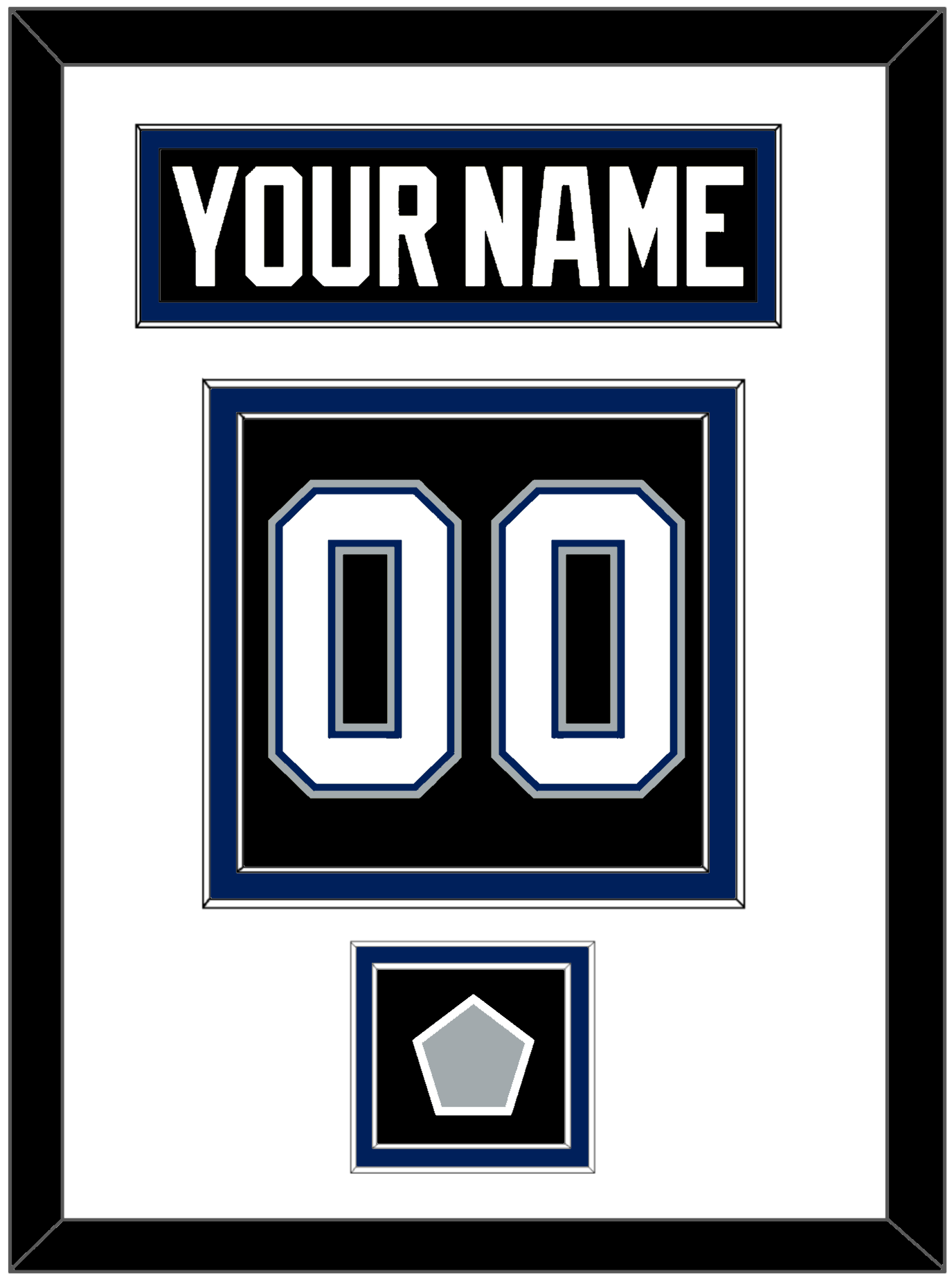 Tampa Bay Nameplate & Number (Back) With 2004 Stanley Cup Finals Patch - Road Black (2001-2007) - Signature Tier 1