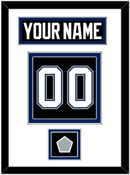 Tampa Bay Nameplate & Number (Back) With 2004 Stanley Cup Finals Patch - Road Black (2001-2007) - Signature Tier 1