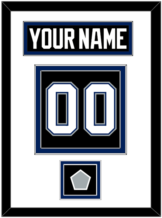Tampa Bay Nameplate & Number (Back) With 2004 Stanley Cup Finals Patch - Road Black (2001-2007) - Signature Tier 1