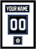 Tampa Bay Nameplate & Number (Back) With 2004 Stanley Cup Finals Patch - Road Black (2001-2007) - Double Mat 1