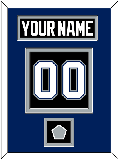 Tampa Bay Nameplate & Number (Back) With 2004 Stanley Cup Finals Patch - Road Black (2001-2007) - Signature Tier 2