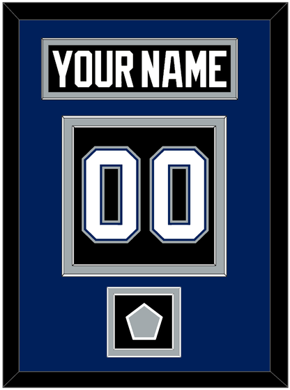 Tampa Bay Nameplate & Number (Back) With 2004 Stanley Cup Finals Patch - Road Black (2001-2007) - Signature Tier 2