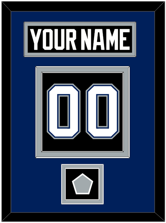 Tampa Bay Nameplate & Number (Back) With 2004 Stanley Cup Finals Patch - Road Black (2001-2007) - Signature Tier 2
