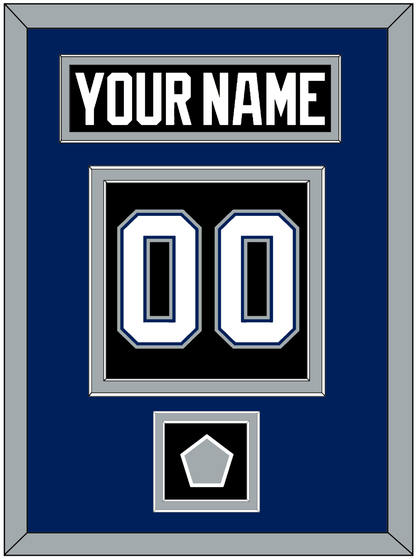 Tampa Bay Nameplate & Number (Back) With 2004 Stanley Cup Finals Patch - Road Black (2001-2007) - Signature Tier 2