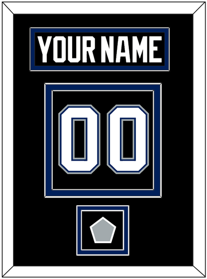 Tampa Bay Nameplate & Number (Back) With 2004 Stanley Cup Finals Patch - Road Black (2001-2007) - Signature Tier 3