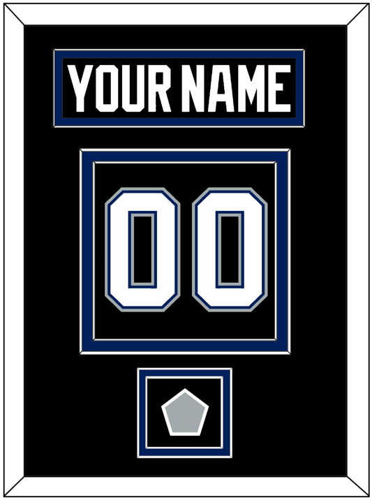Tampa Bay Nameplate & Number (Back) With 2004 Stanley Cup Finals Patch - Road Black (2001-2007) - Signature Tier 3