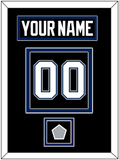 Tampa Bay Nameplate & Number (Back) With 2004 Stanley Cup Finals Patch - Road Black (2001-2007) - Double Mat 3