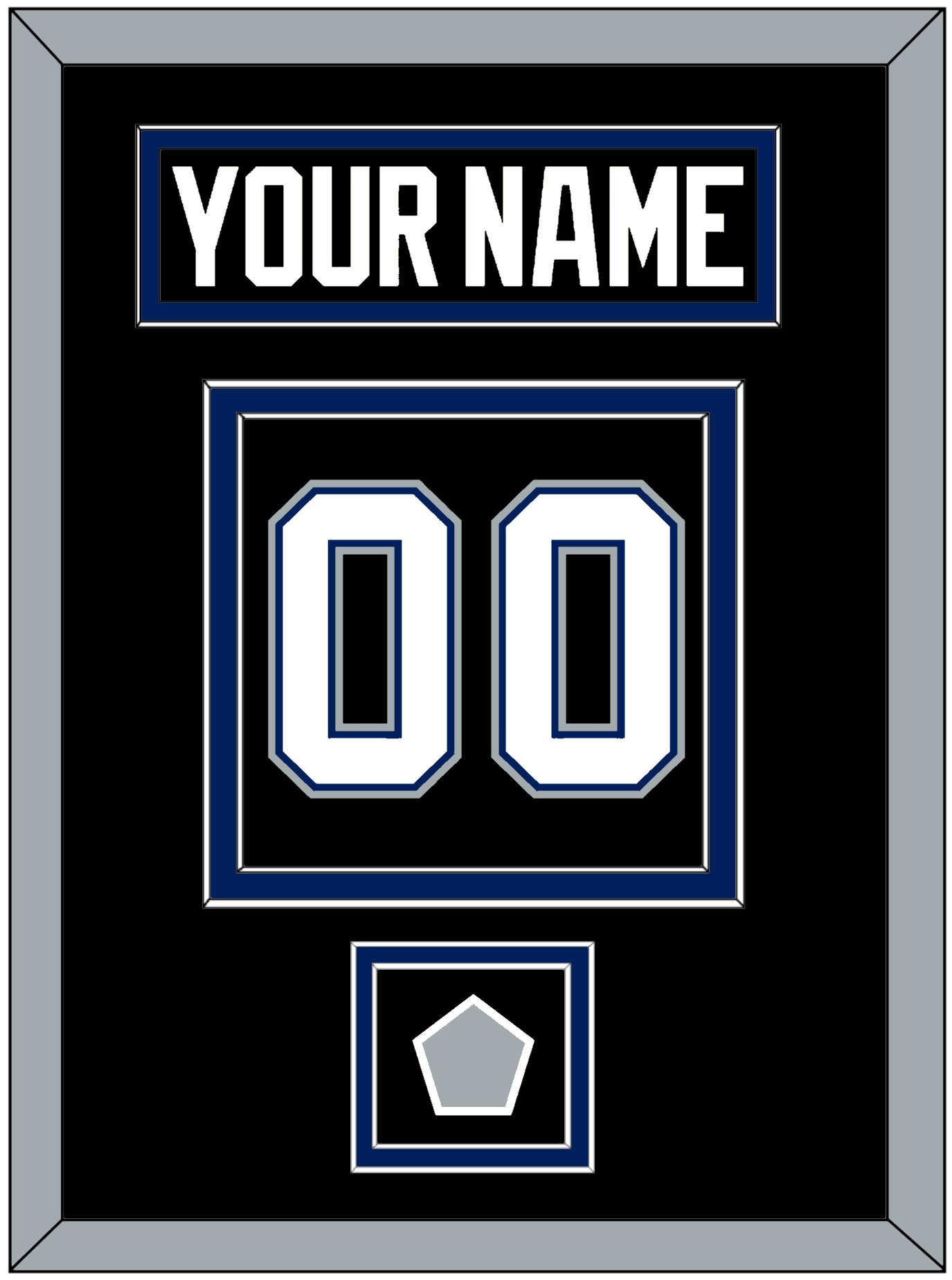 Tampa Bay Nameplate & Number (Back) With 2004 Stanley Cup Finals Patch - Road Black (2001-2007) - Signature Tier 3