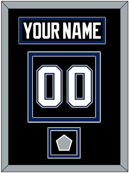 Tampa Bay Nameplate & Number (Back) With 2004 Stanley Cup Finals Patch - Road Black (2001-2007) - Signature Tier 3