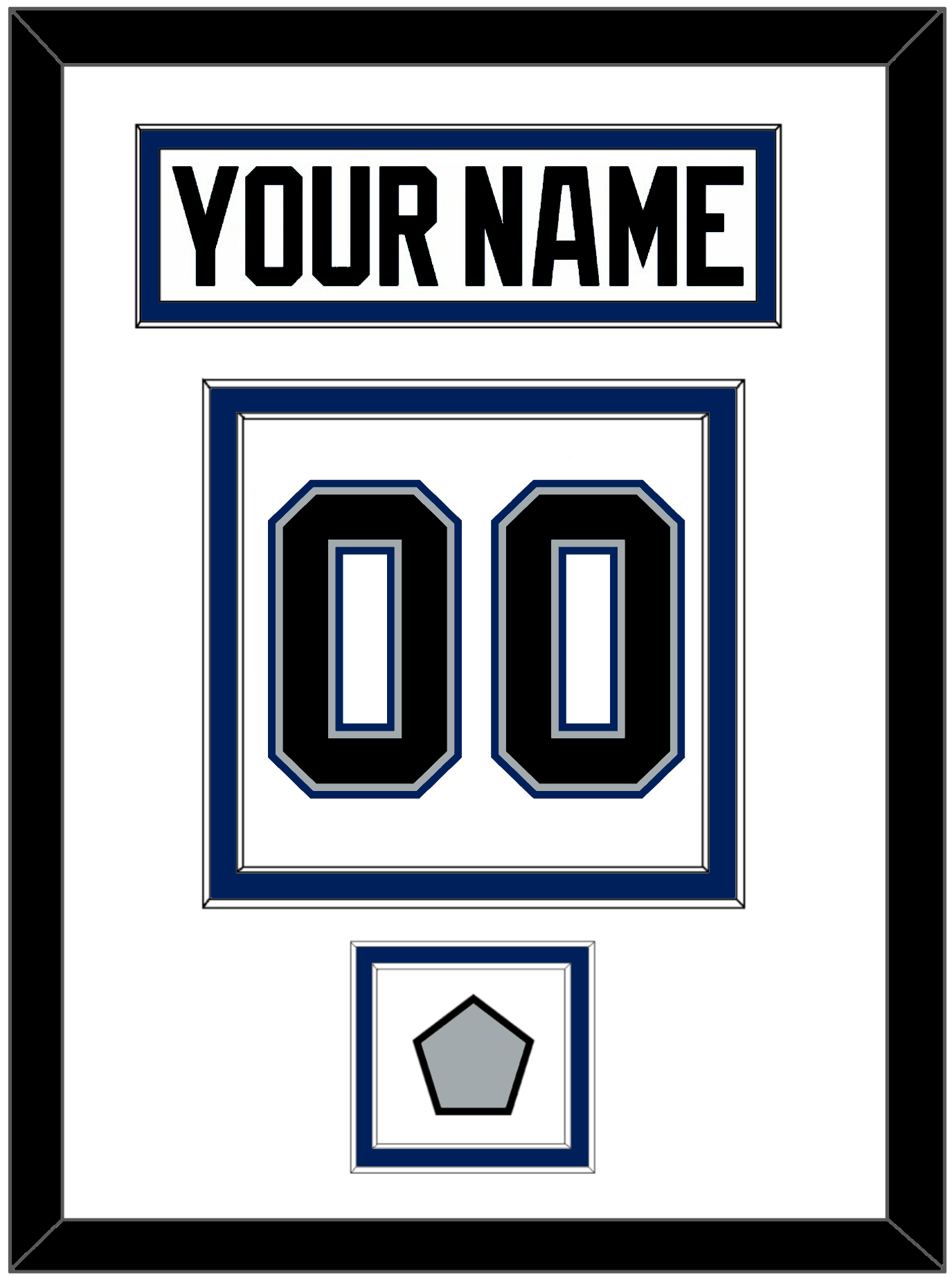 Tampa Bay Nameplate & Number (Back) With 2004 Stanley Cup Finals Patch - Home White (2001-2007) - Signature Tier 1