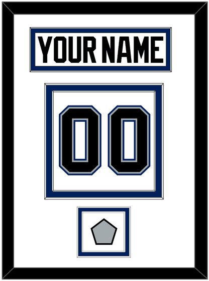 Tampa Bay Nameplate & Number (Back) With 2004 Stanley Cup Finals Patch - Home White (2001-2007) - Signature Tier 1