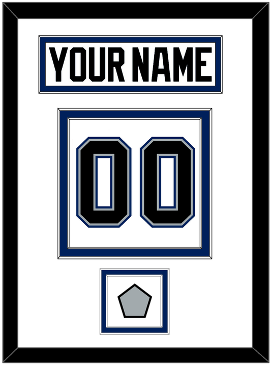 Tampa Bay Nameplate & Number (Back) With 2004 Stanley Cup Finals Patch - Home White (2001-2007) - Signature Tier 1