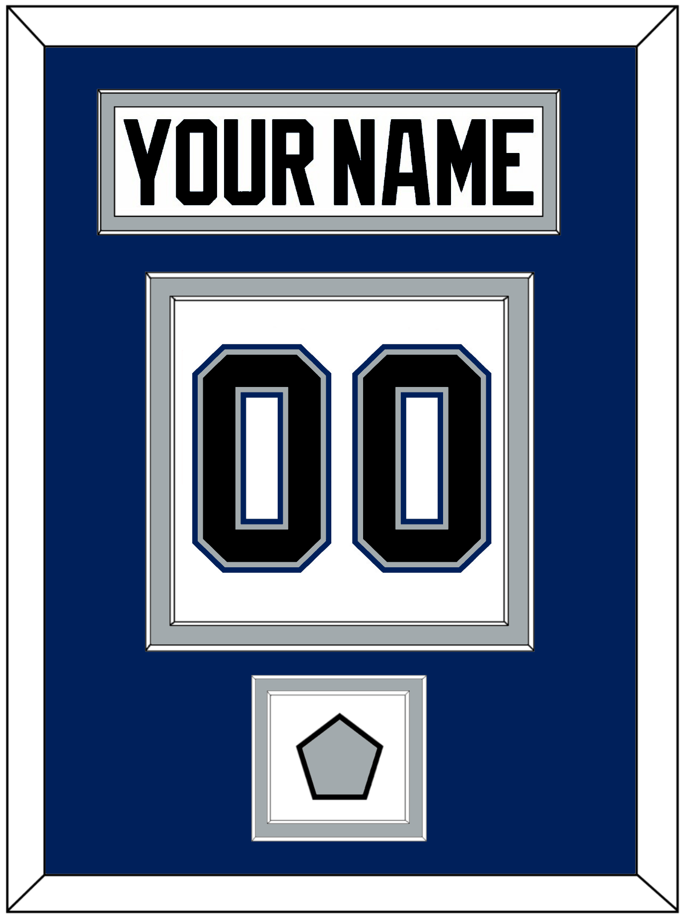 Tampa Bay Nameplate & Number (Back) With 2004 Stanley Cup Finals Patch - Home White (2001-2007) - Signature Tier 2