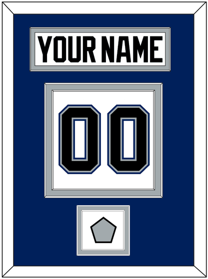 Tampa Bay Nameplate & Number (Back) With 2004 Stanley Cup Finals Patch - Home White (2001-2007) - Signature Tier 2