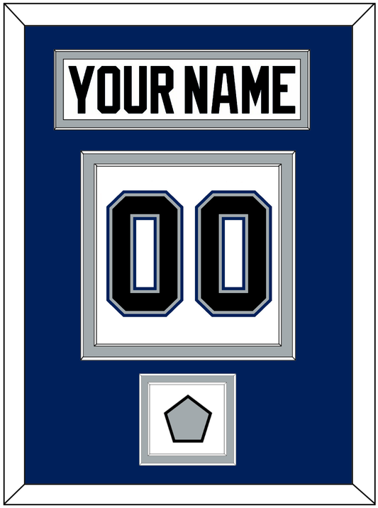 Tampa Bay Nameplate & Number (Back) With 2004 Stanley Cup Finals Patch - Home White (2001-2007) - Signature Tier 2