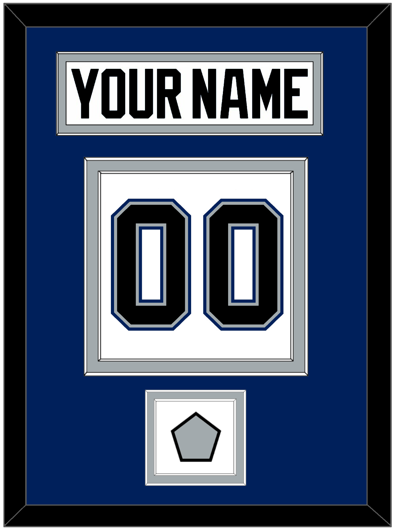 Tampa Bay Nameplate & Number (Back) With 2004 Stanley Cup Finals Patch - Home White (2001-2007) - Signature Tier 2