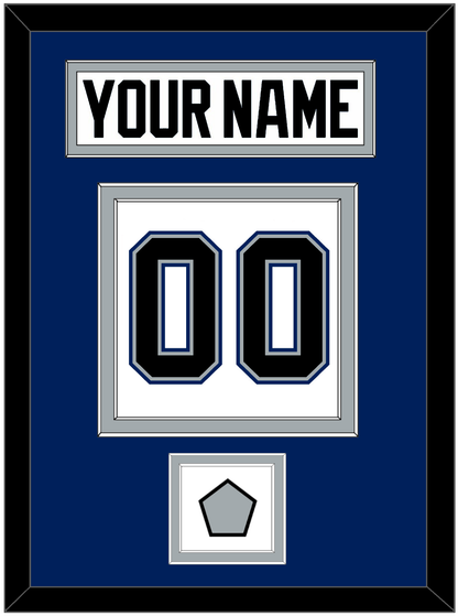 Tampa Bay Nameplate & Number (Back) With 2004 Stanley Cup Finals Patch - Home White (2001-2007) - Signature Tier 2