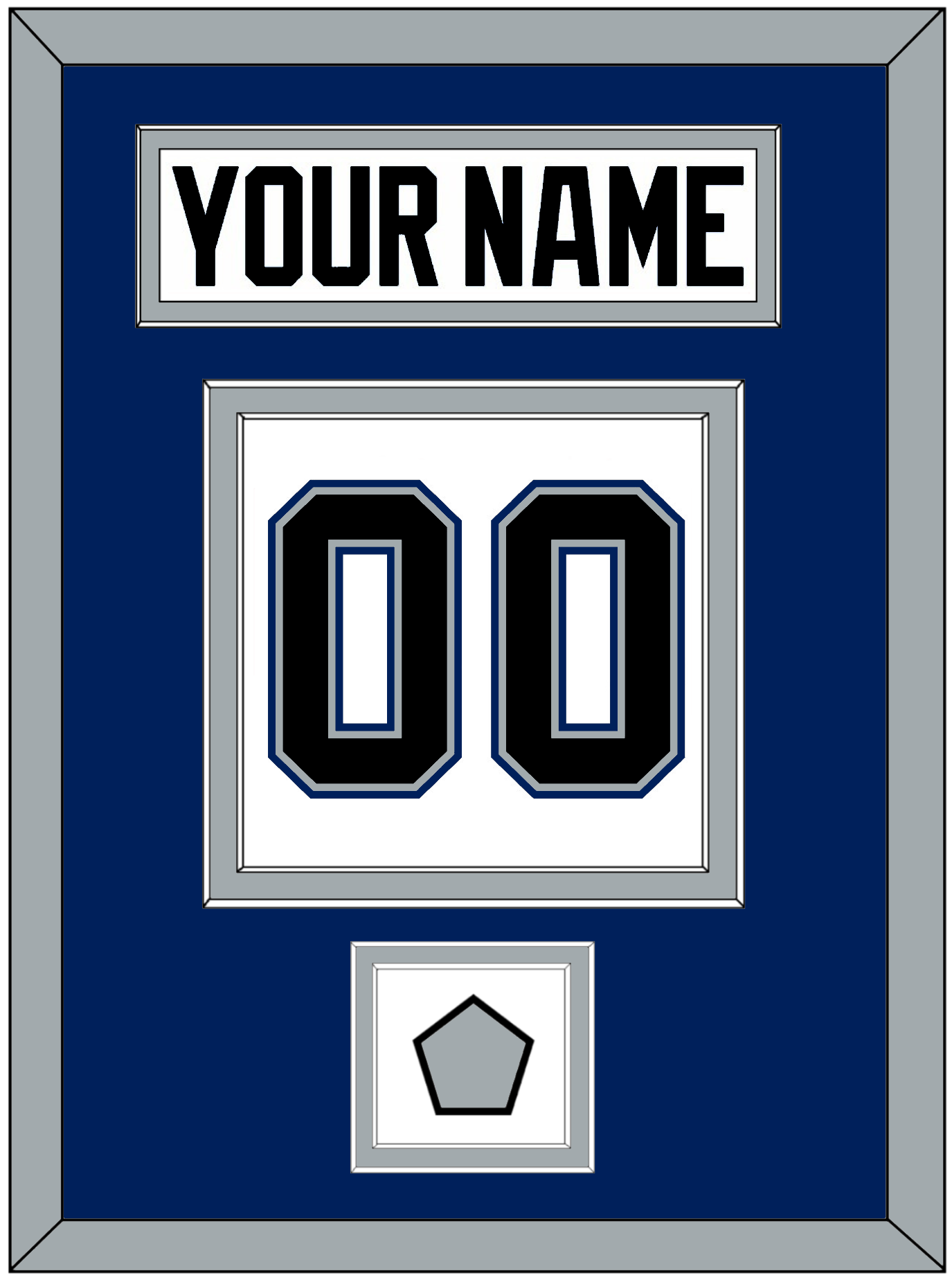 Tampa Bay Nameplate & Number (Back) With 2004 Stanley Cup Finals Patch - Home White (2001-2007) - Signature Tier 2