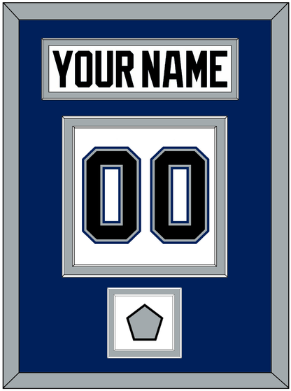 Tampa Bay Nameplate & Number (Back) With 2004 Stanley Cup Finals Patch - Home White (2001-2007) - Signature Tier 2