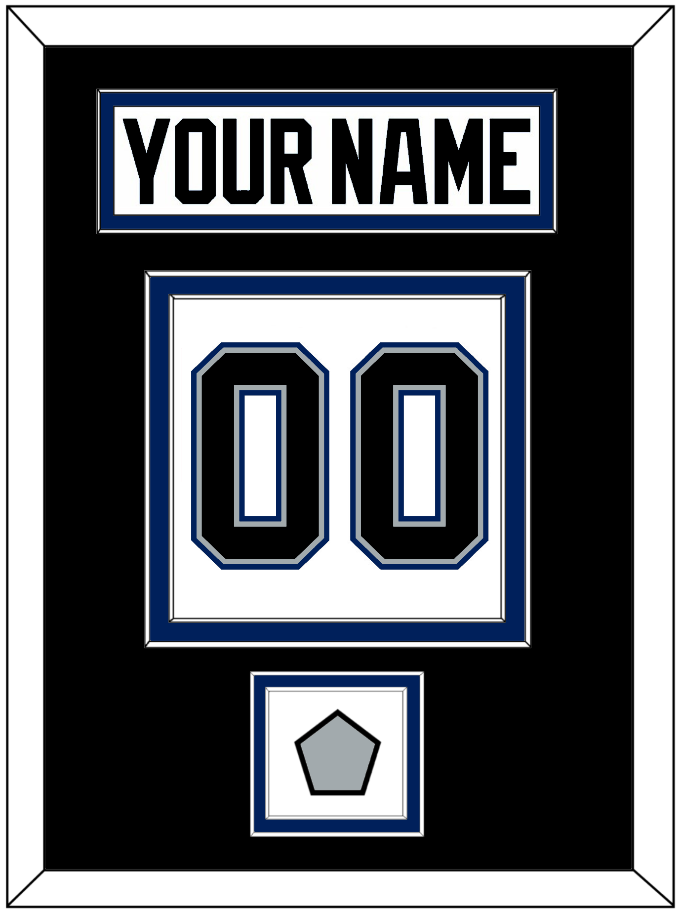 Tampa Bay Nameplate & Number (Back) With 2004 Stanley Cup Finals Patch - Home White (2001-2007) - Signature Tier 3